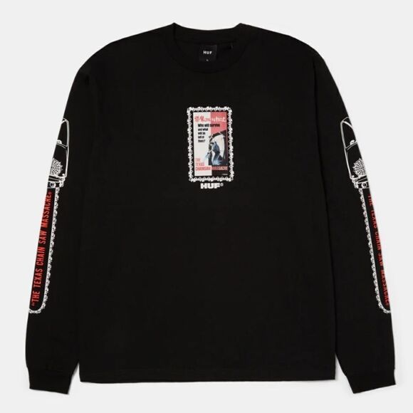 HUF Texas Chainsaw Massacre Dual Chain Long Sleeve Shirt - Picture 1 of 9